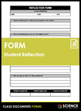 Form - Student Reflection (Based on Restorative Practices)