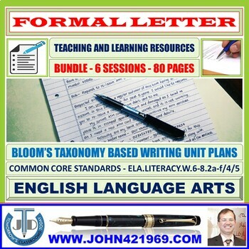 Preview of WRITING A FORMAL LETTER - BUNDLE