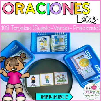 Preview of Silly sentences in Spanish | Formando Oraciones Tontas | Oraciones Locas