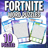 FORNITE - WORD PUZZLES - Fun Activities! Word Search, Cryp