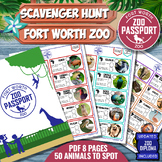 FORT WORTH ZOO  Game Passport Game - SCAVENGER HUNT - ZOO DIPLOMA