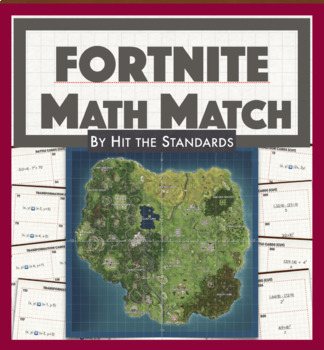 Preview of FORTMATH Match! Transformations & Integer Operations Math Board Game.