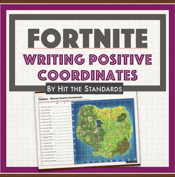 Preview of FORTMATH - Writing Positive Coordinates (First Quadrant) Math Game