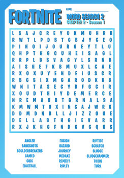 FORTNITE - CHAPTER 2 - Season 1 - Puzzles, Word Search ... - 244 x 350 jpeg 42kB