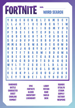 Fortnite Fun Puzzles Word Searches Cryptograms !   Maze By The - fortnite fun puzzles word searches cryptograms