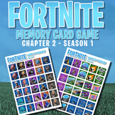 FORTNITE - Memory Card Game - 60 Printable Cards - Chapter