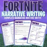 FORTNITE - Narrative Writing Unit - 20 Page Workbook