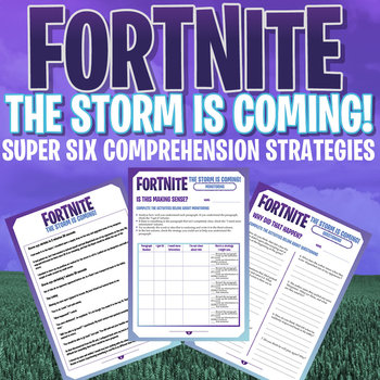 Preview of FORTNITE - Super Six Comprehension Strategies - Unit of Work