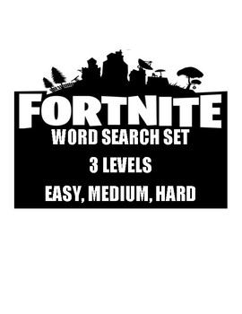 Preview of FORTNITE WORD SEARCHES