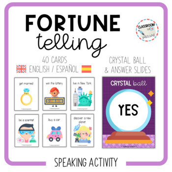 Preview of FORTUNE TELLING - speaking cards [English & Spanish]
