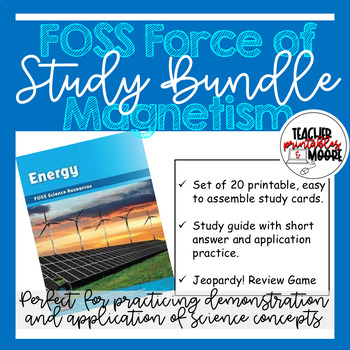 Preview of FOSS Energy: Force of Magnetism Study Bundle!