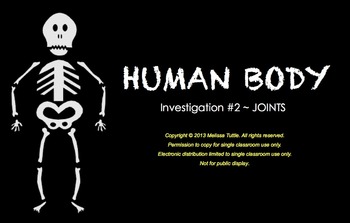 Preview of FOSS Human Body SMARTboard Joints Investigation 3rd Grade ~ Multi-day Unit
