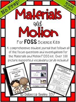 Preview of FOSS- Materials and Motion: A Kid Friendly Science Journal