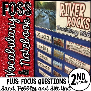 Preview of FOSS Sand Pebbles and Silt Vocabulary and Focus Questions