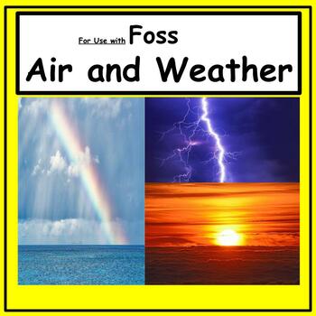 Preview of FOSS Science Grade 1 - Air and Weather Unit worksheets / workbook