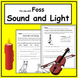 FOSS Science Grade 1 -  Sound and Light Unit worksheets / 