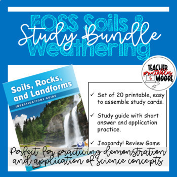 Preview of FOSS Soils, Rocks and Landforms: Soils & Weathering Study Bundle!