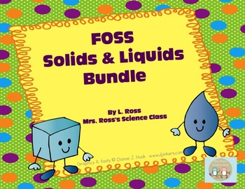 Preview of FOSS Solids and Liquids Smartboard Bundle