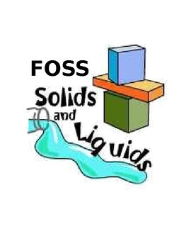 Preview of FOSS Solids and Liquids Student Notebook