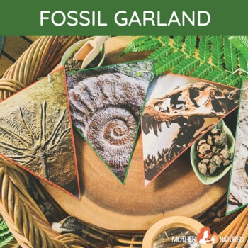 Preview of FOSSIL Garland | Fossil Bunting | Fossil Classroom Decor