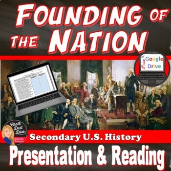 Preview of FOUNDING of the NATION | Lecture Presentation | Print & Digital | U.S. History