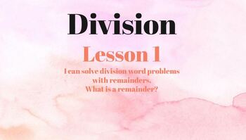 Preview of FOUR Introduction To Division Lessons-NO PREP interactive Google Slides!