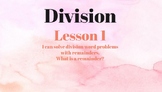 FOUR Introduction To Division Lessons-NO PREP interactive 