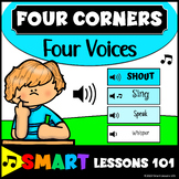 FOUR VOICES 4 CORNERS Game Different Voices Music Game Fou