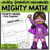 FOURTH GRADE Math Formative Assessments - First Quarter