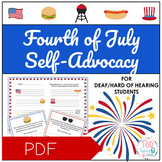 FOURTH OF JULY Self-Advocacy Prompts for Deaf/Hard of Hear