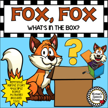 Preview of FOX BOX BOOK & BUNDLE! PREPOSITIONS worksheets Early Literacy