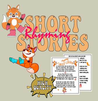 Preview of FOX IN SOCKS RHYMING SHORT STORY-WORDPLAY FUNNY TALE ABOUT FOX FREDY