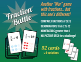 FRACTION BATTLE War Card Game