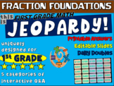 FRACTION FOUNDATIONS- First Grade MATH JEOPARDY! handouts 