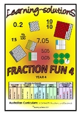 FRACTION FUN 4 -  Introduction of Decimals Tenths and Hund