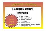 FRACTION CARDS HUNDREDTHS - Decimal/Percentage/Fraction/Pi