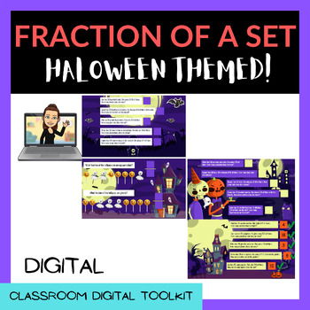 Preview of FRACTION OF A SET - HALLOWEEN THEMED