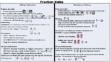 FRACTION OPERATIONS CHEAT SHEET FOR STUDENTS