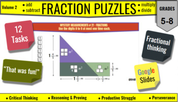 Preview of FRACTION PUZZLES - Volume 2