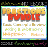 FRACTIONS BIG Bundle of Interactive Notebooks in Google Slides