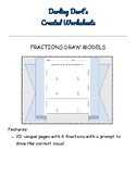 FRACTIONS: DRAW MODELS: NO PREP WORKSHEETS