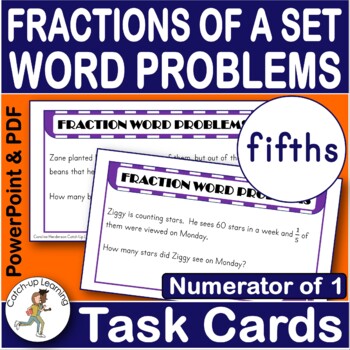 Preview of Fractions of Amounts Word Problems