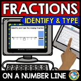 FRACTIONS ON A NUMBER LINE 3RD GRADE ACTIVITIES (BOOM CARD