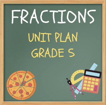 Preview of FRACTIONS UNIT PLAN - GRADE 5 - NEW ONTARIO CURRICULUM (2020)