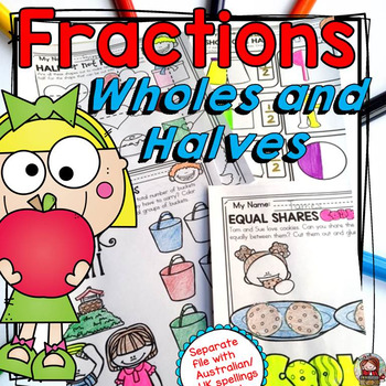 Preview of Fractions Activities For Wholes and Halves