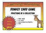 FRACTIONS of a COLLECTION - FREE - DONKEY Card Game (halve