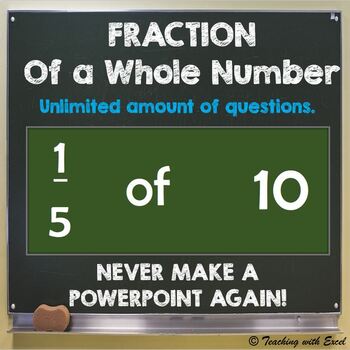 Preview of FRACTIONS of a Whole Number