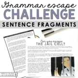 Sentence Fragments Grammar Activity Escape Room Challenge,