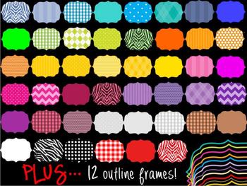 Download FRAMES - Layered Bundle with PATTERN FILLS - Personal and ...