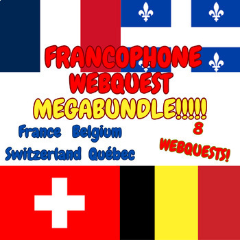 Preview of FRANCOPHONE WEBQUEST-A-PALOOZA!